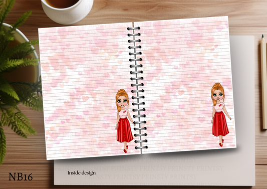 Dolly Valentines Note Book