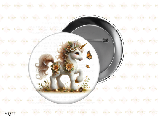 Autumn Unicorn BowBitz/Badges