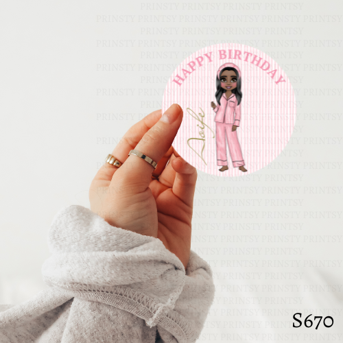 Sleep Over Dolly Sticker Sheet