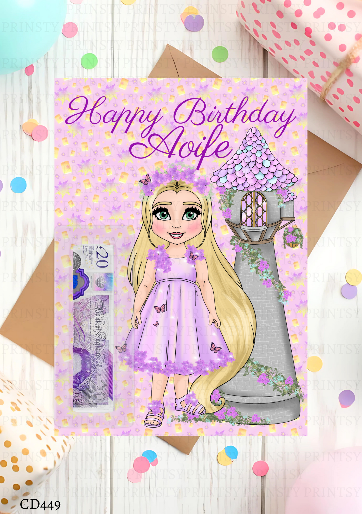 Punzie Dolly Money Card