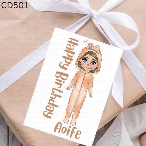 Mini Magic Monster Dolly Gift Label