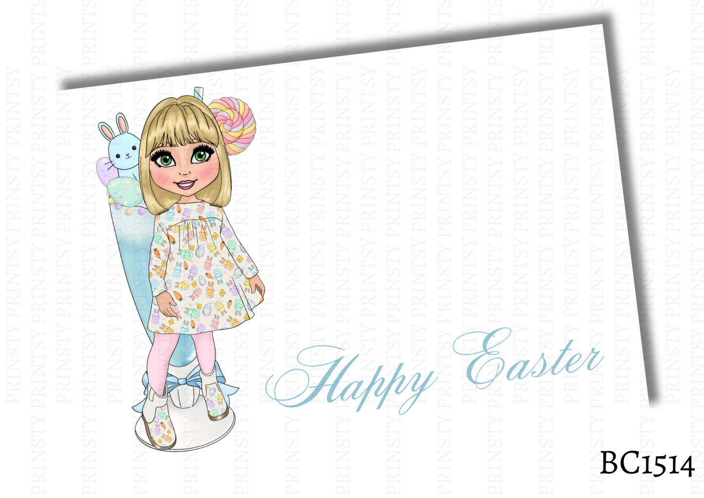 Easter Dolly Bow Card