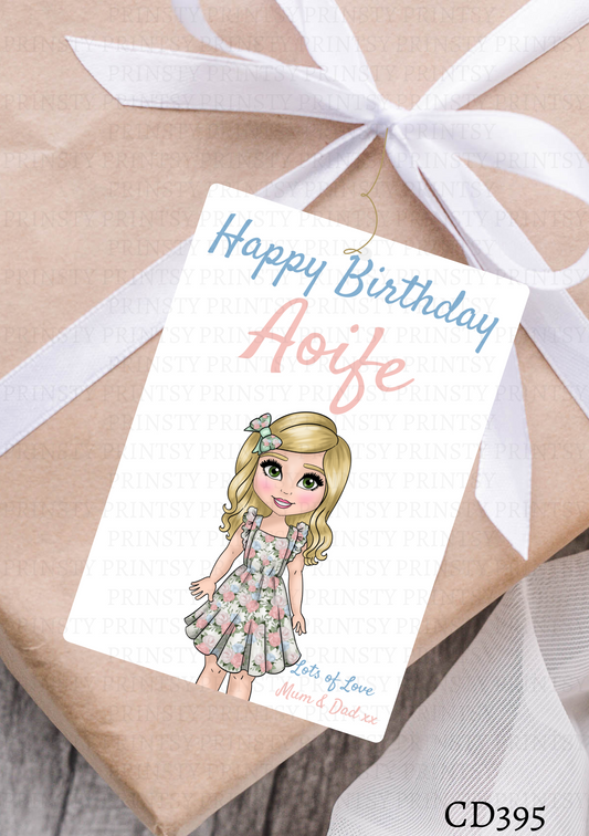 Vintage Dolly Gift Label