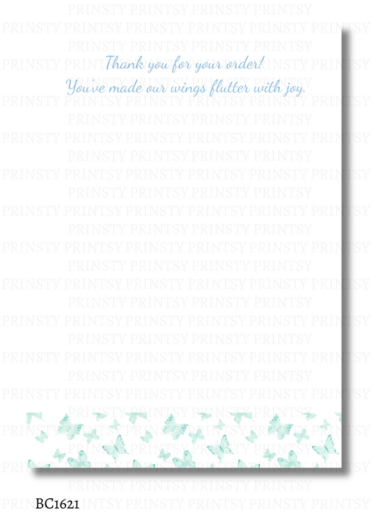 Blue Butterfly Bow Card