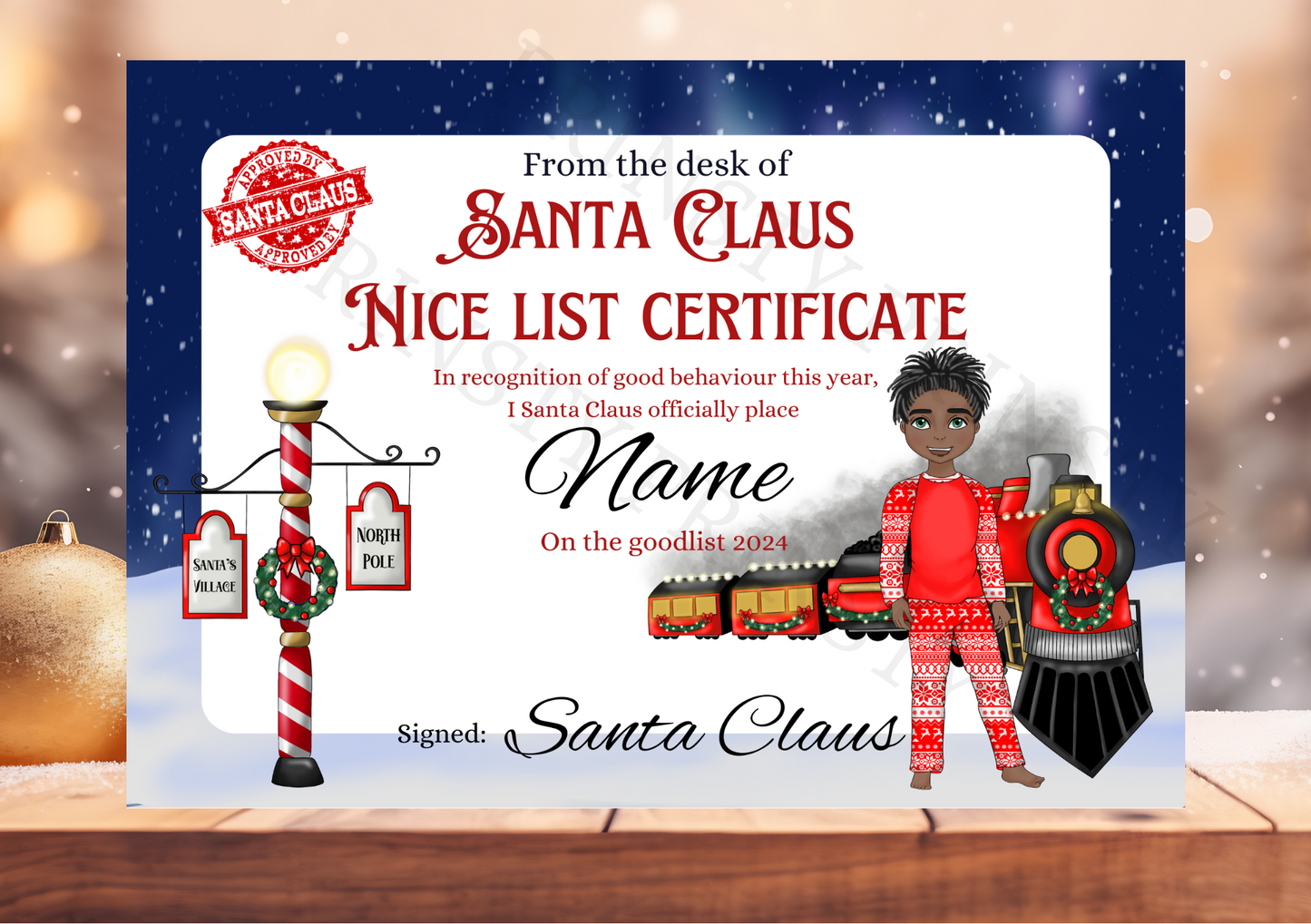 Dolly & Dude Nice List Certificate