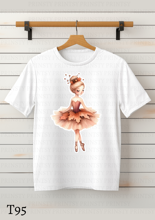 Autumn Ballerina Kids T-Shirt