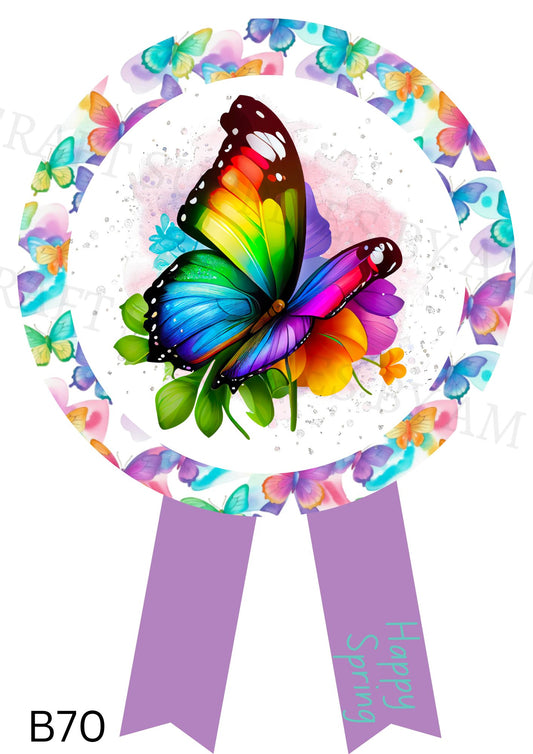 Butterfly Badge