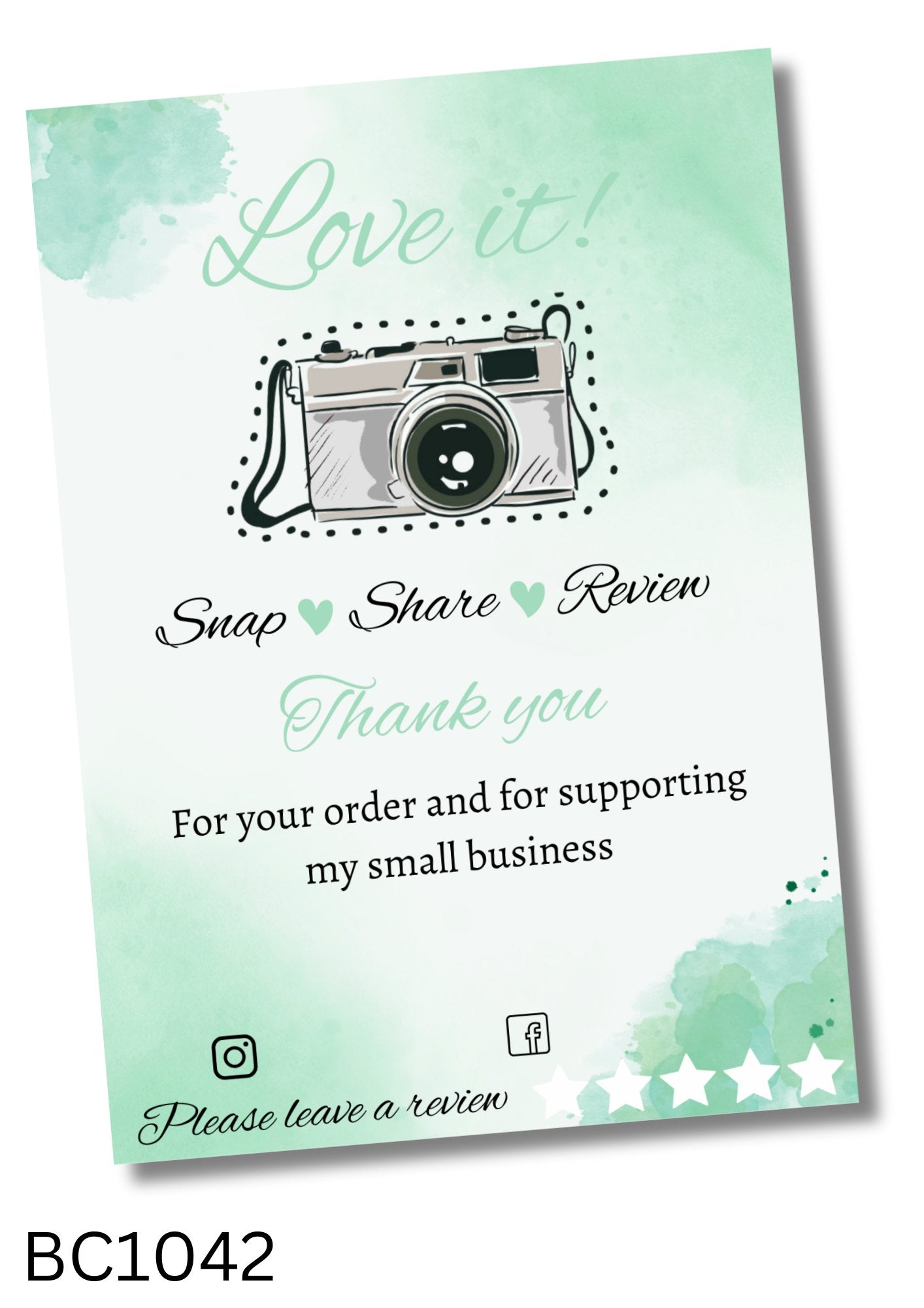 Snap, Tag and Share Cards