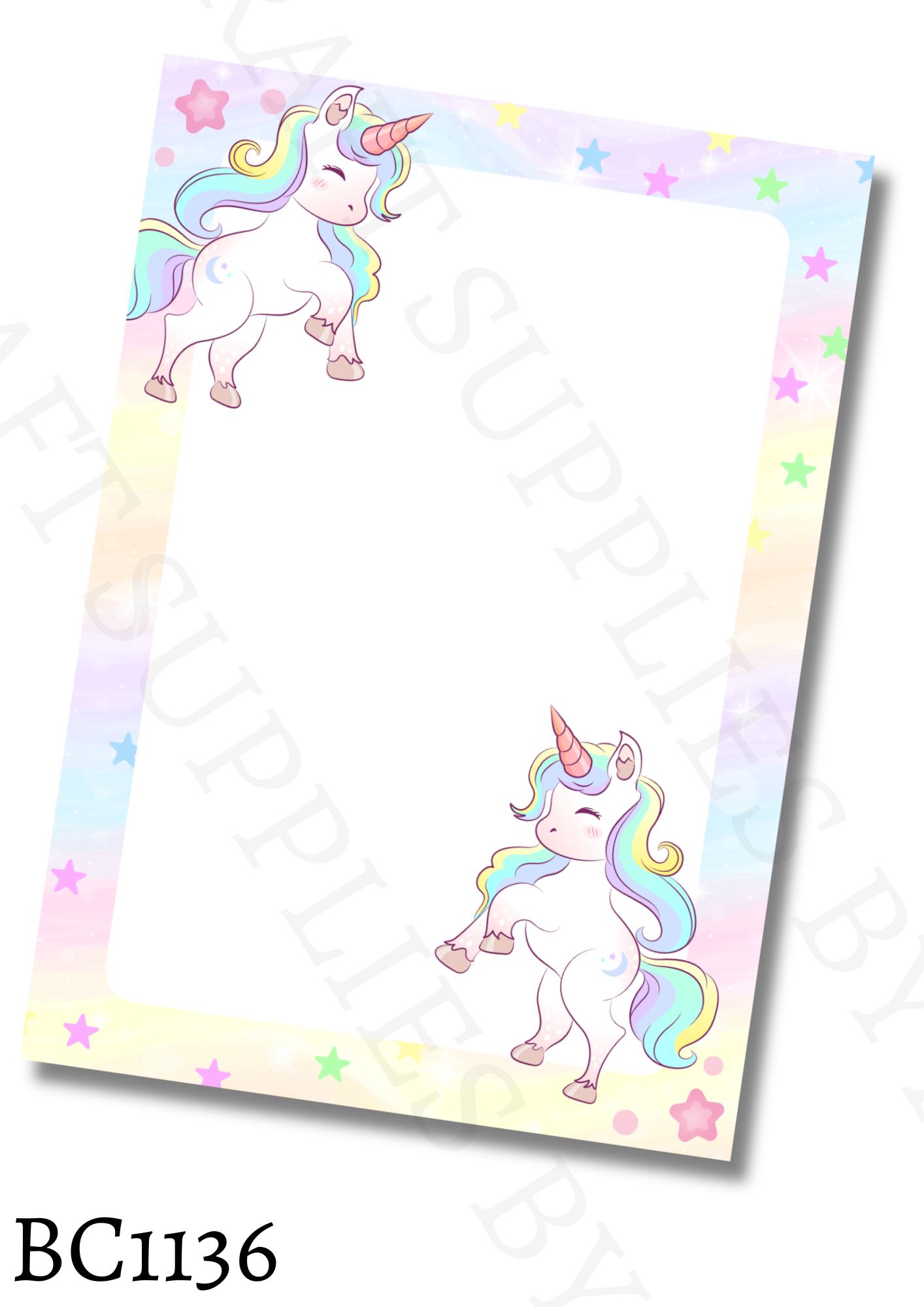 Unicorn Bow Card