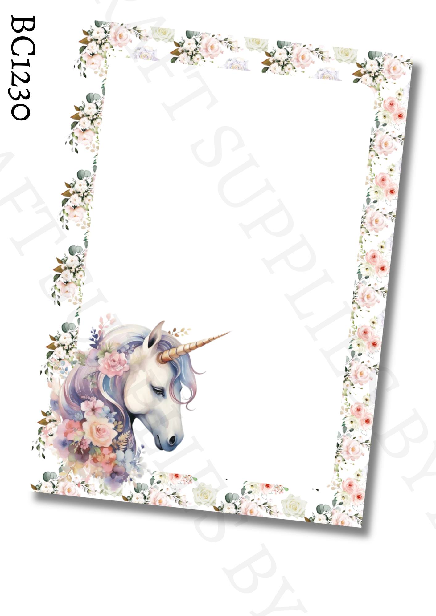 Unicorn Bow Card