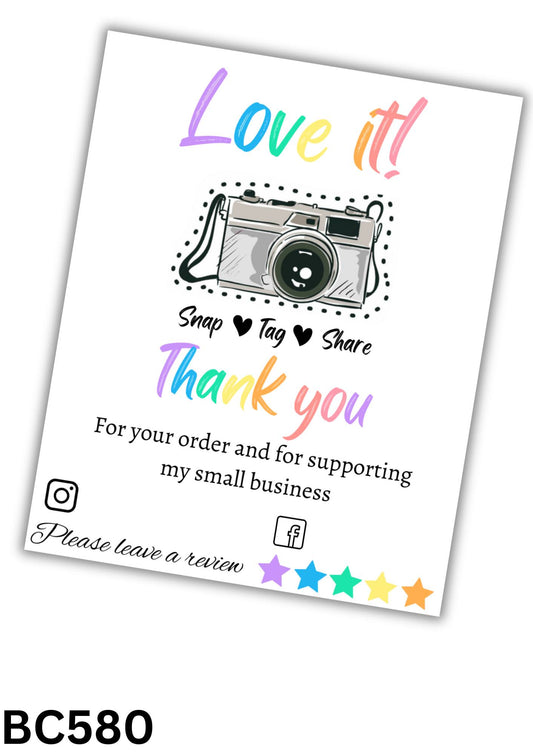 Snap, Tag and Share Cards