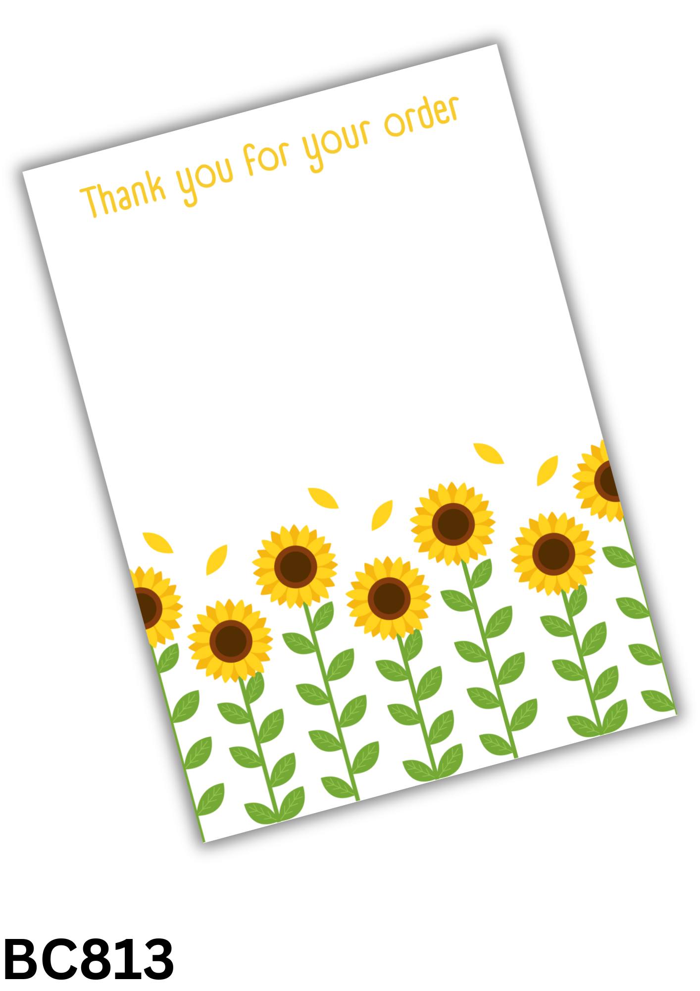 Sunflower Bow Card