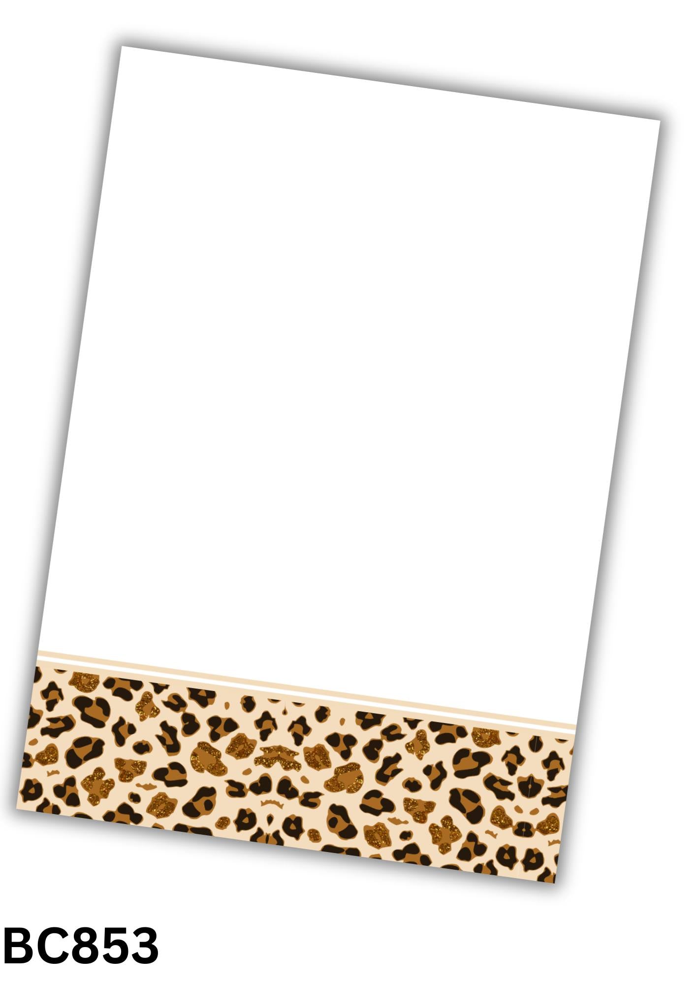 Animal Print Bow Card