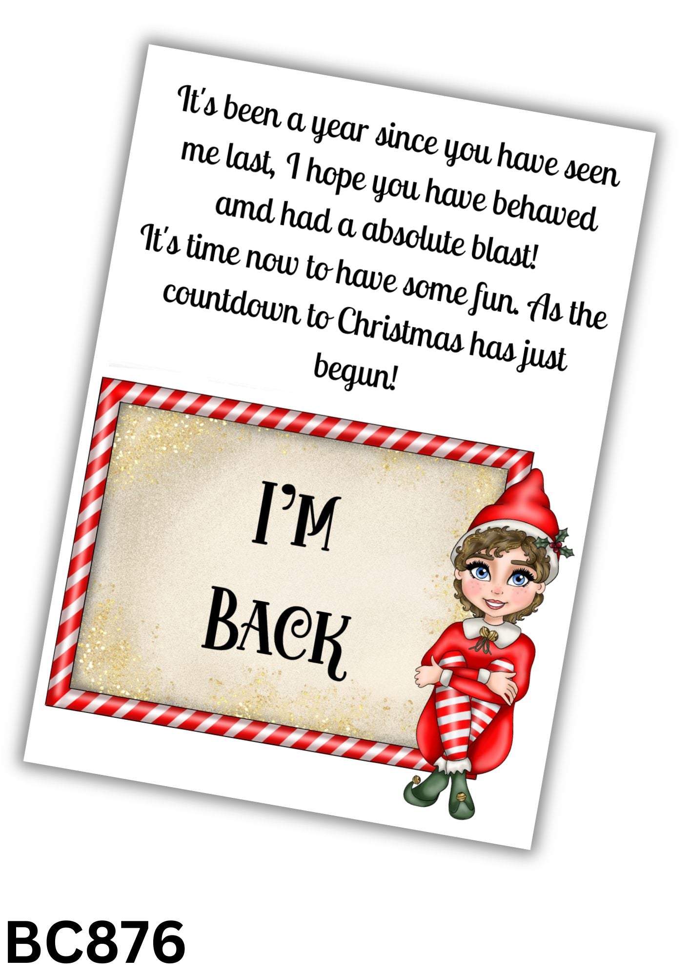 Elf Bow Card