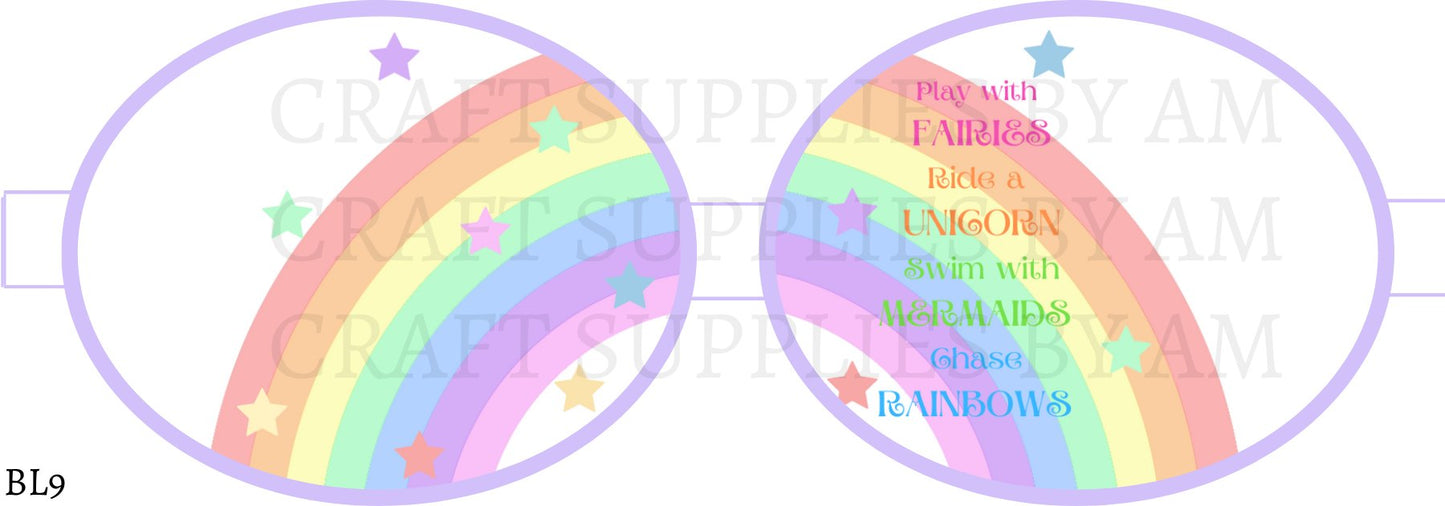 Rainbow Precut Bow Loop