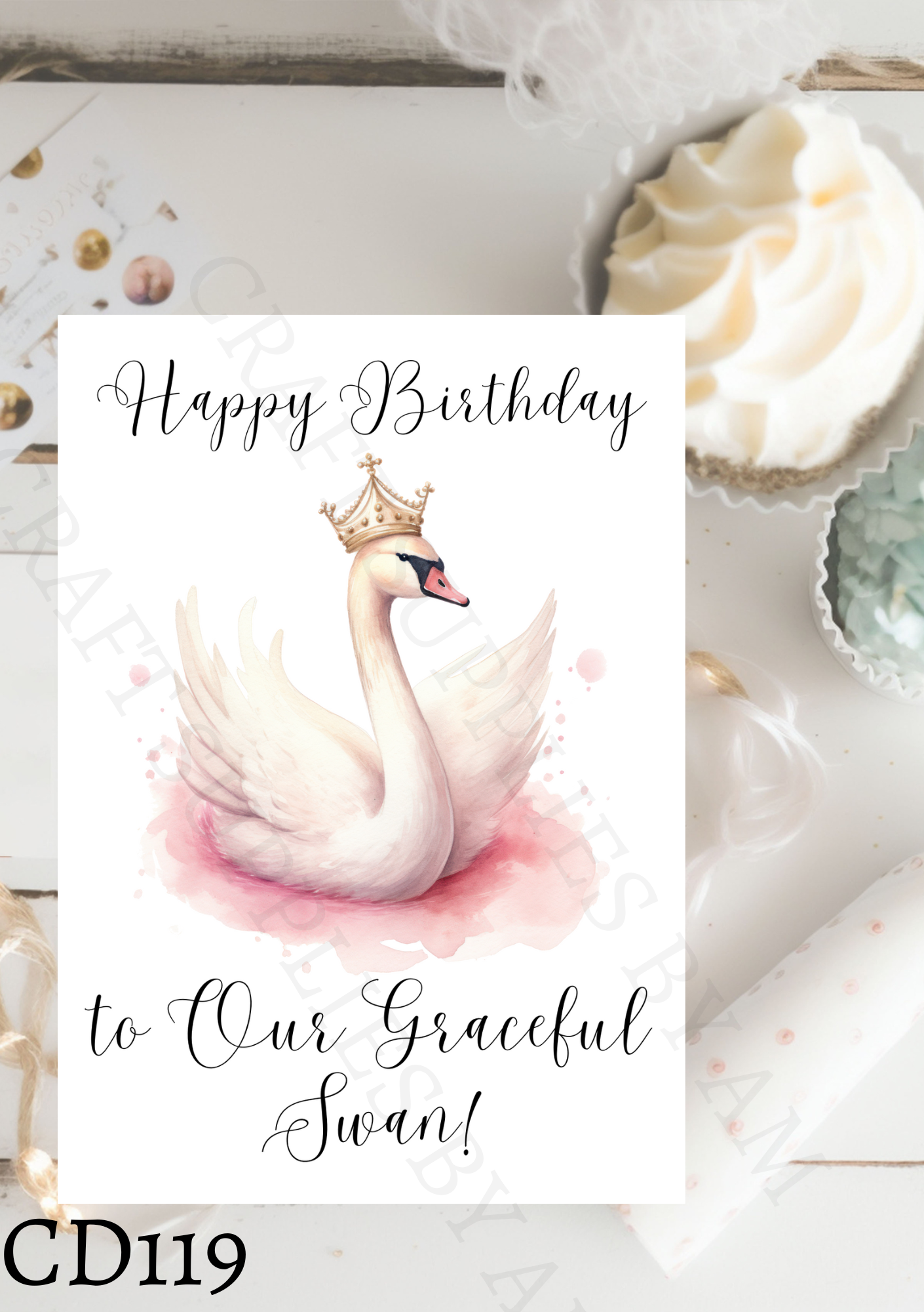 Swan Celebration Card