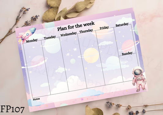 Space Weekly Planner