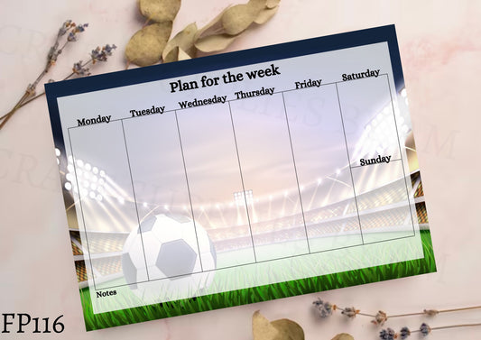 Football Weekly Planner