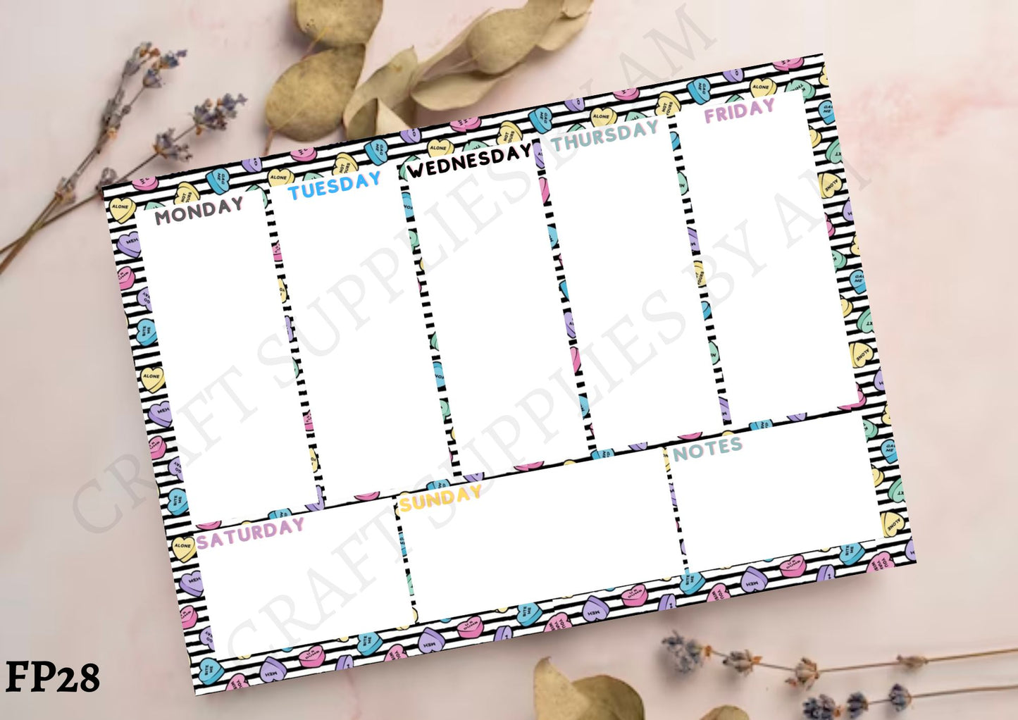 Heart Weekly Planner