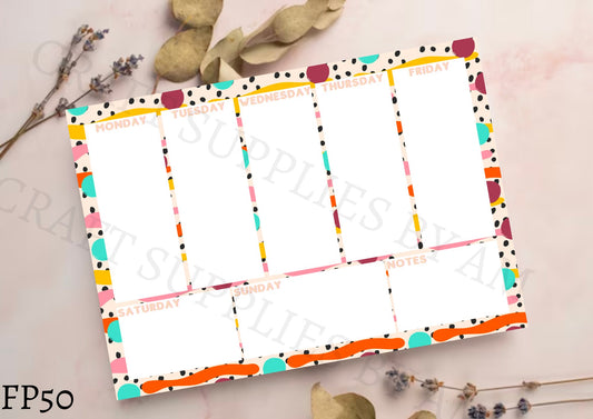 Pattern Weekly Planner