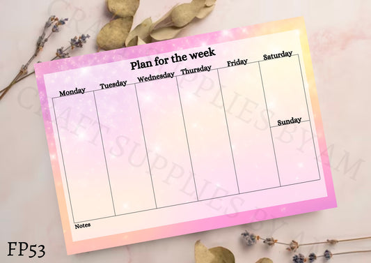 Pattern Weekly Planner