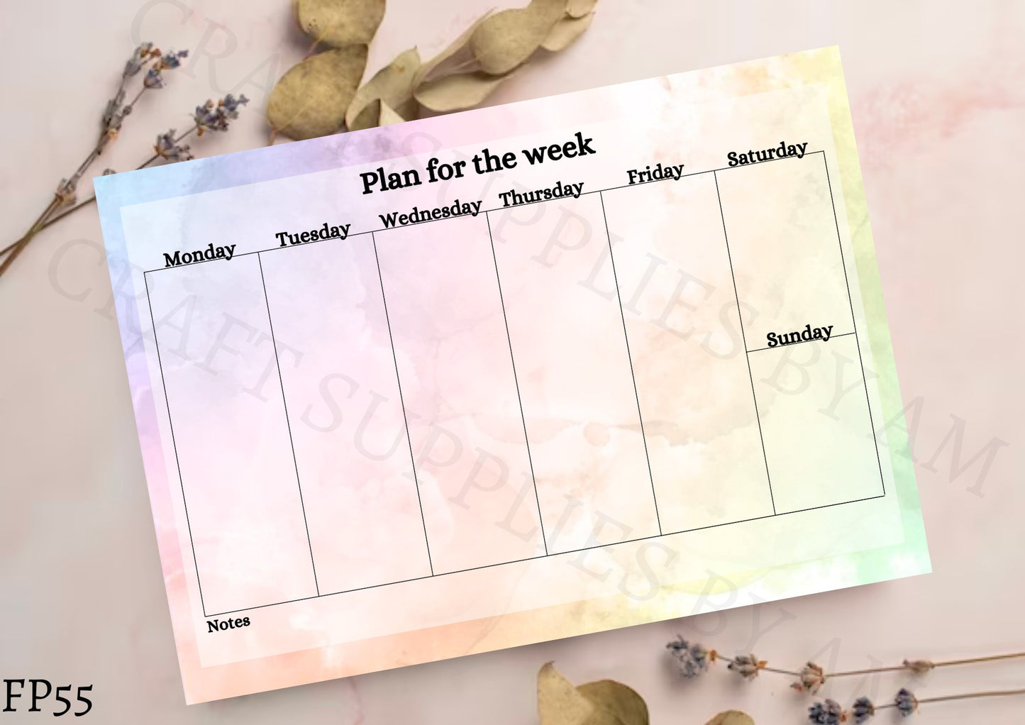 Pattern Weekly Planner