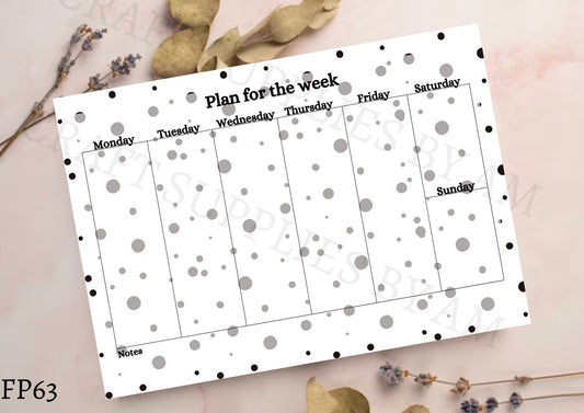 Spots Weekly Planner