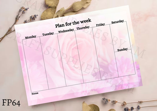 Flower Weekly Planner