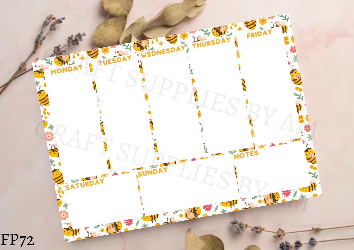 Bee Weekly Planner