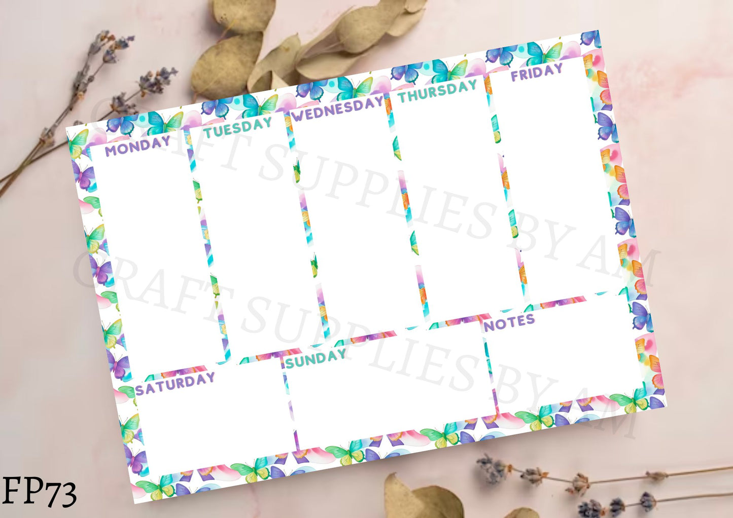 butterfly Weekly Planner