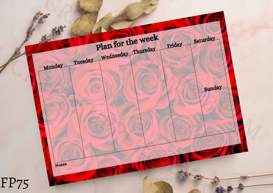 Flower Weekly Planner