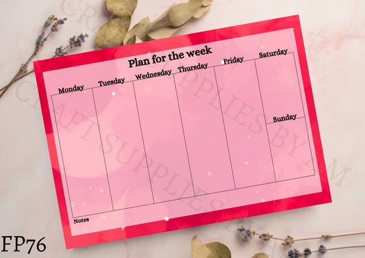 Pattern Weekly Planner