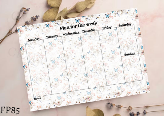 Butterfly Weekly Planner