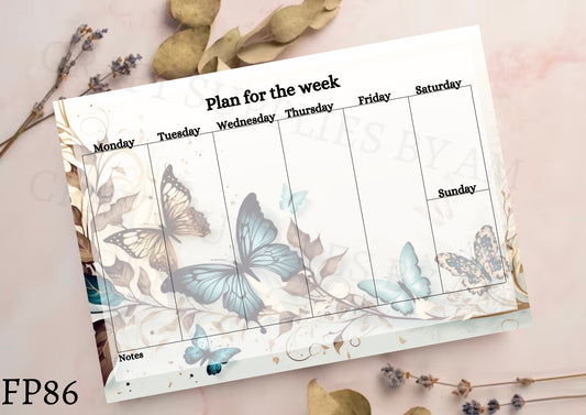 BUtterfly Weekly Planner