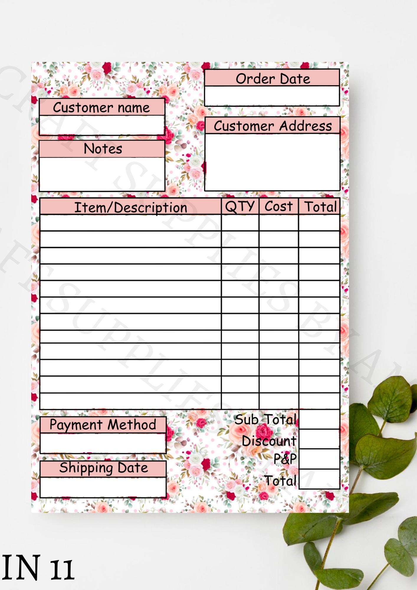 Flower Order Book