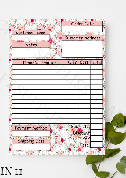 Flower Order Book