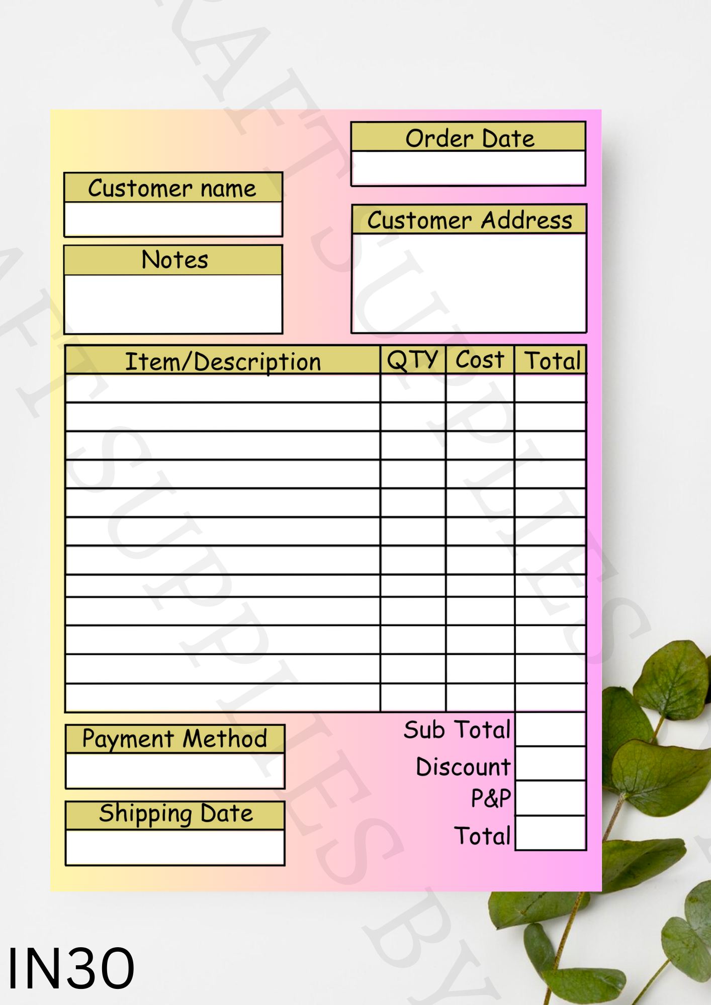 Pattern Order Book