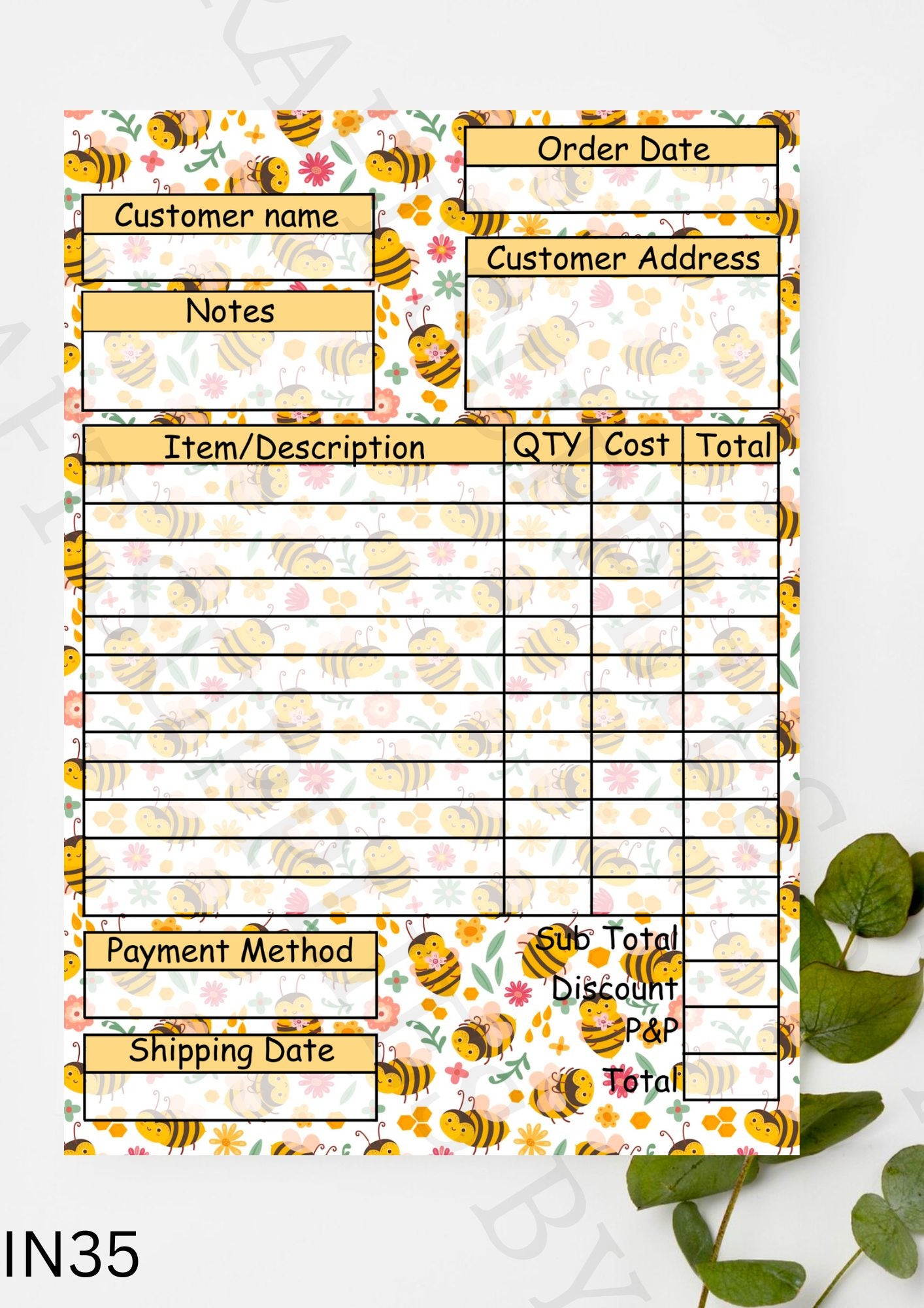 Bee Order Book