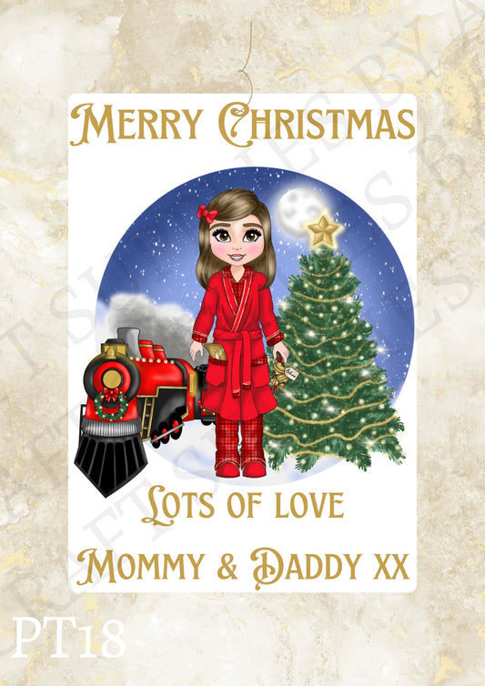 Christmas Dolly Gift Label