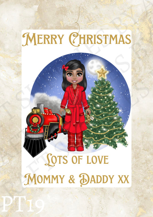 Christmas Dolly Gift Label