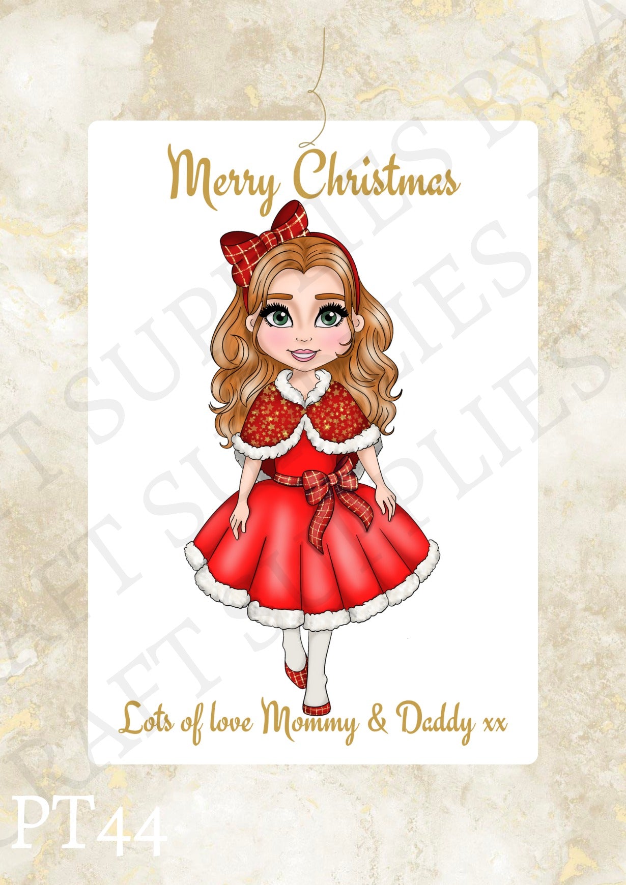 Christmas Dolly Gift Label