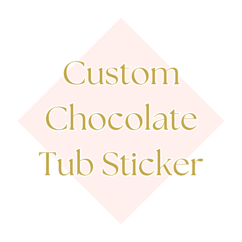 Custom Chocolate Tub Sticker