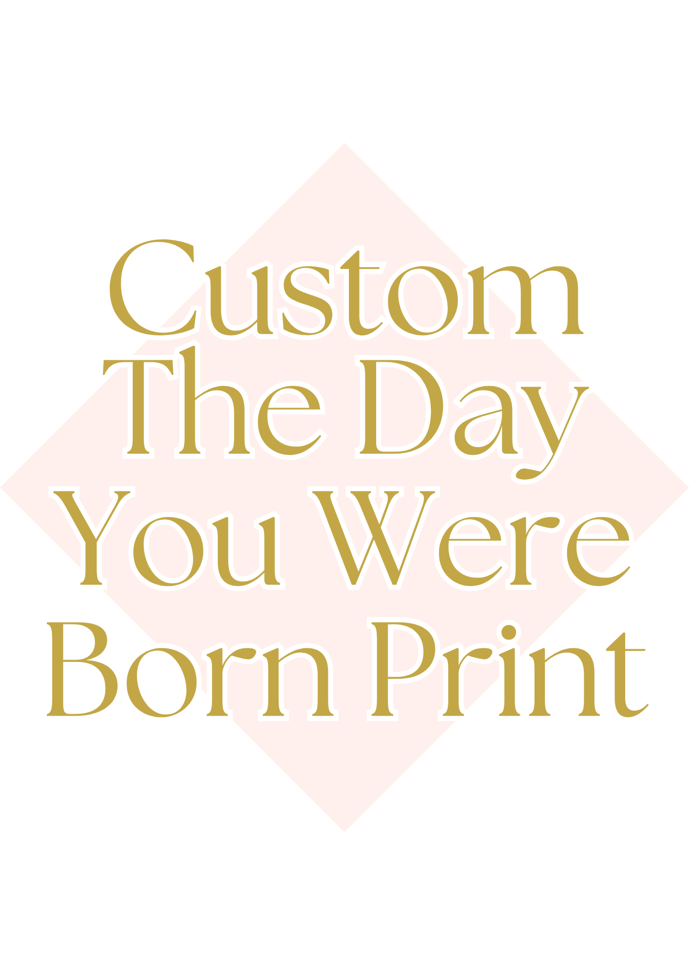 Custom The Day You Were Born Print