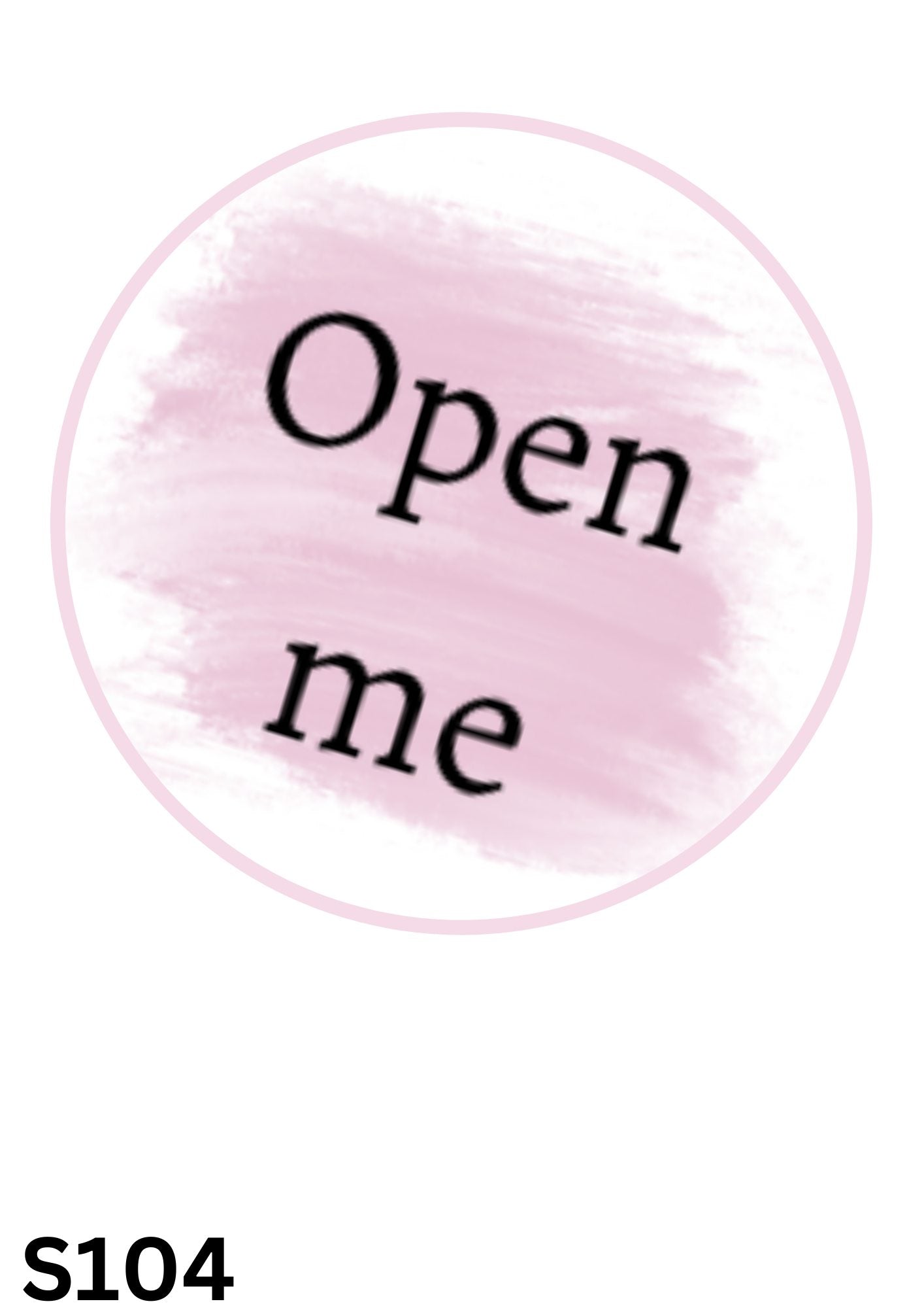 Open Me Sticker