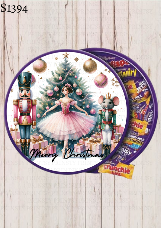 Nutcracker Chocolate Tub Sticker