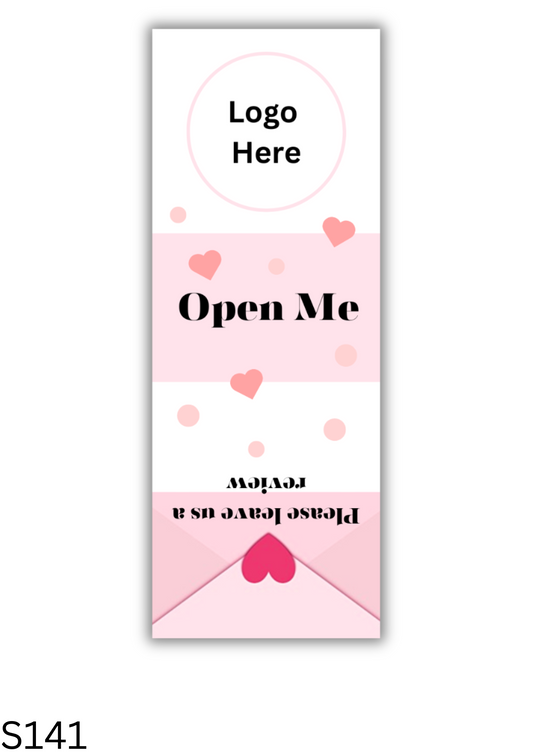 Open Me Box Seal Sticker