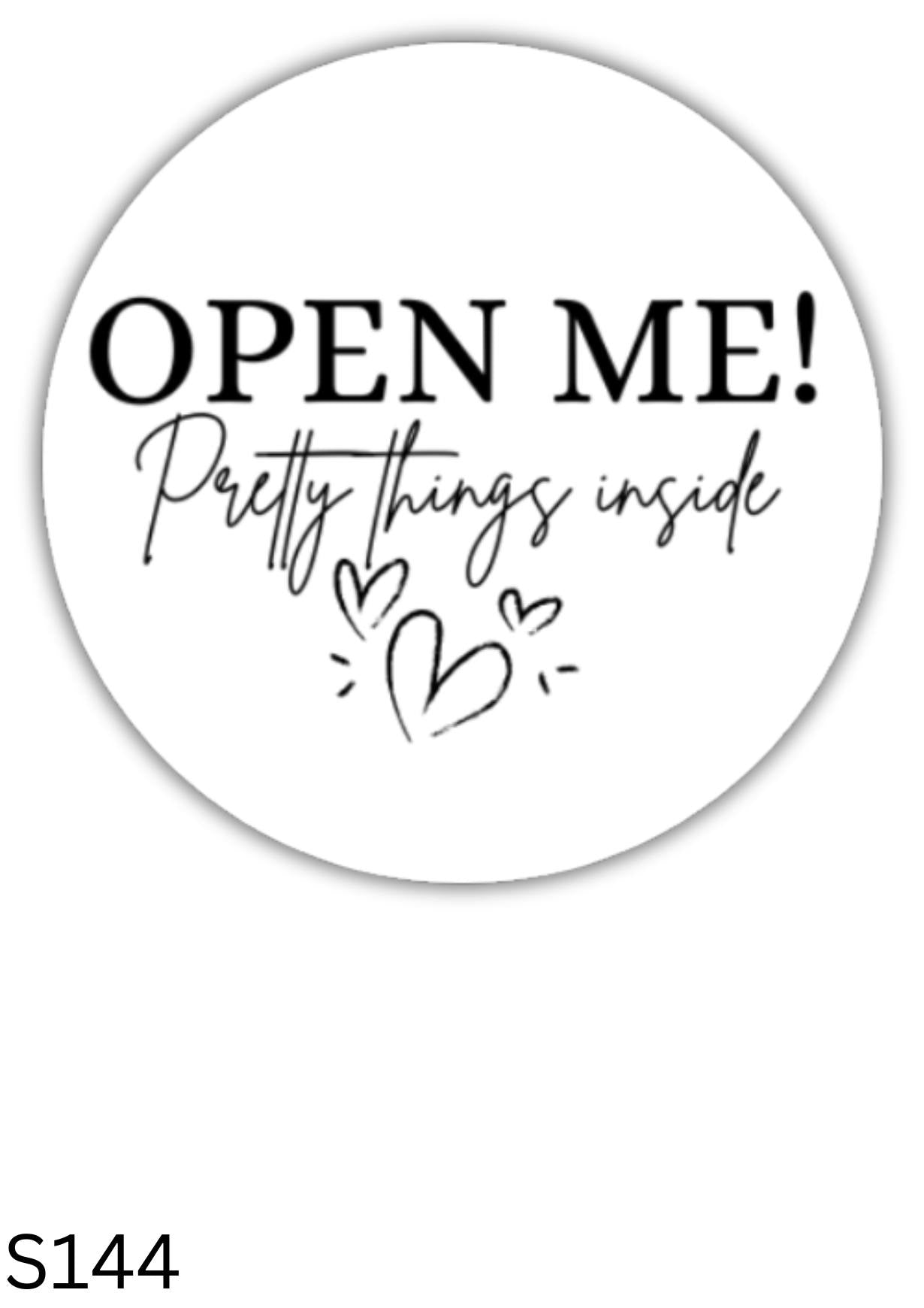 Open Me Stickers