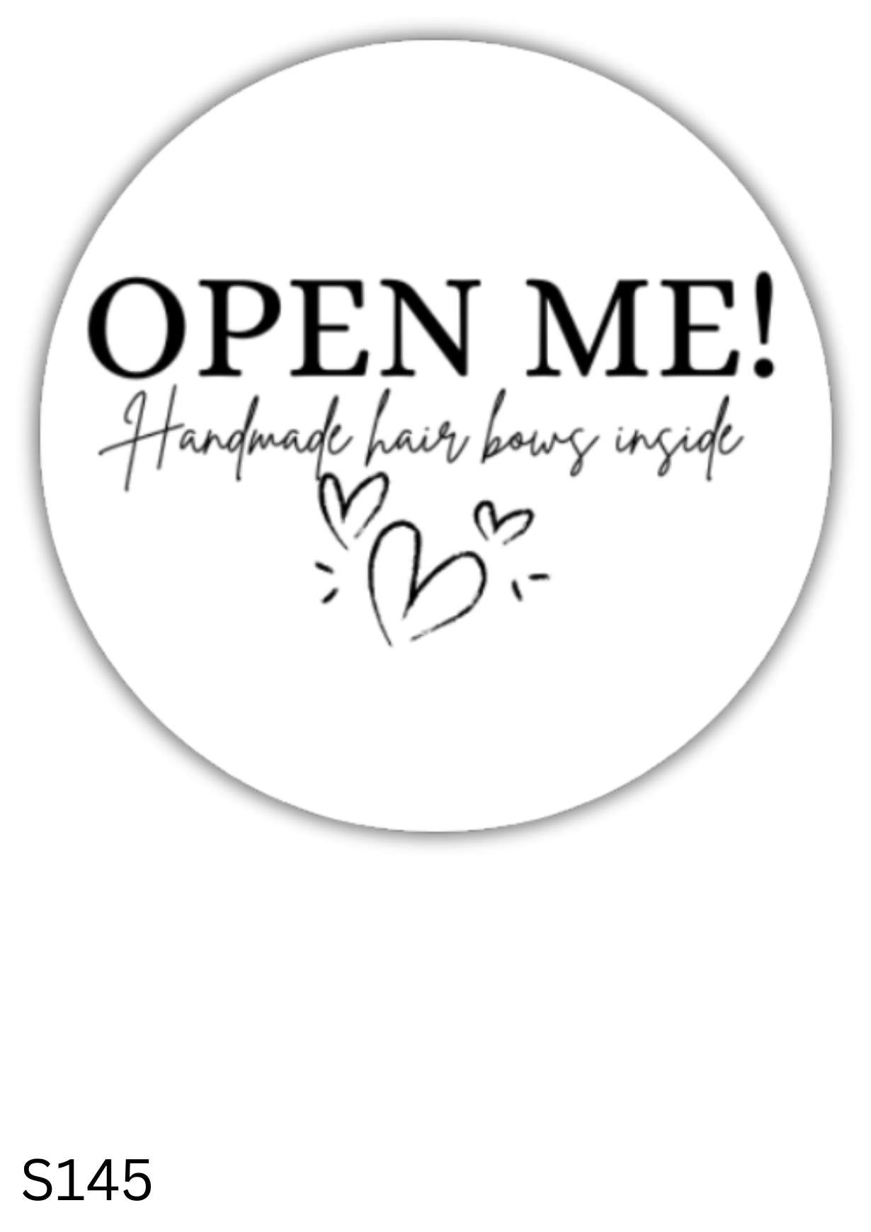 Open Me Stickers