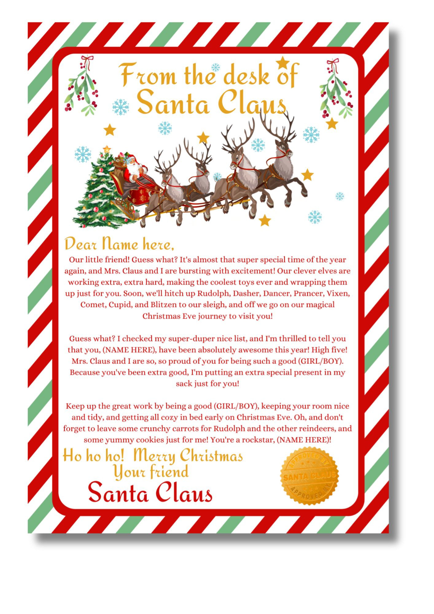 From Santa Claus Letter