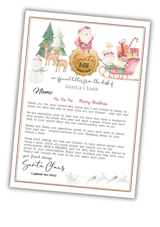 From Santa Claus Letter